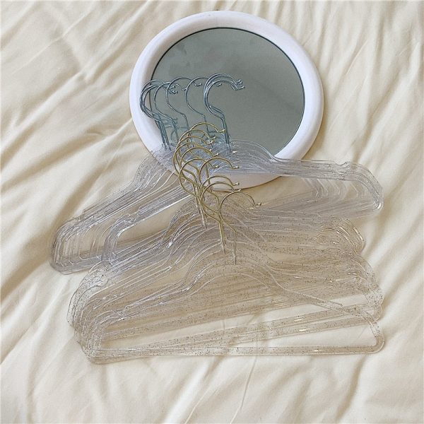 Pearlescent / Clear Plastic Clothes Hanger - 4 - Kawaii Mix