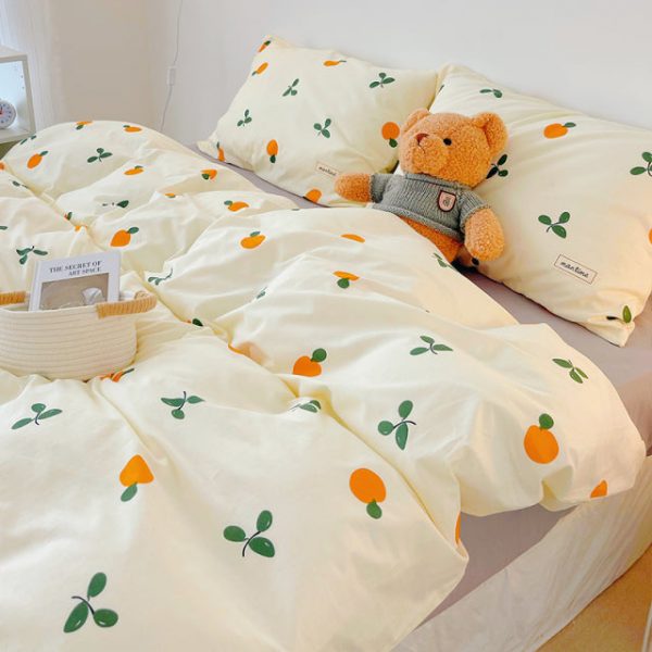 3/4pcs Cute Korean Bedding Set - 3 - Kawaii Mix