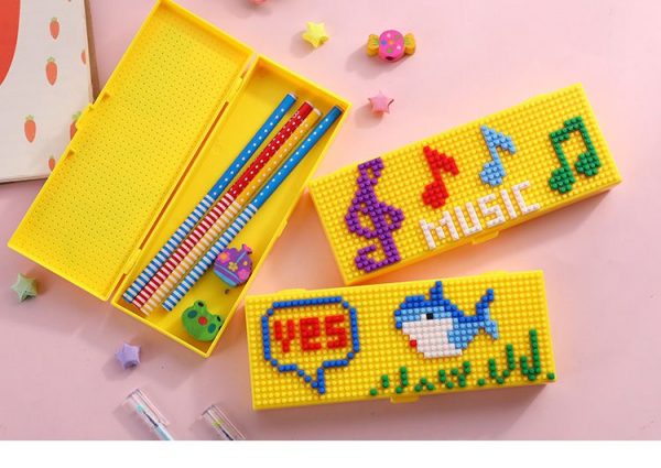 DIY Fun Puzzle Mini Blocks Pencil Case - 13 - Kawaii Mix