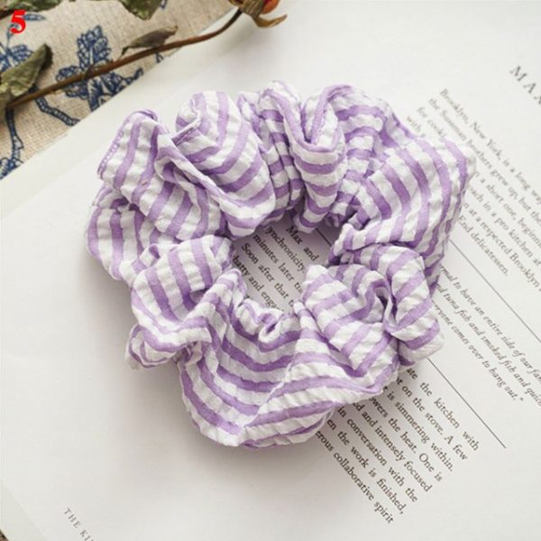 Purple Print Scrunchies - 4 - Kawaii Mix