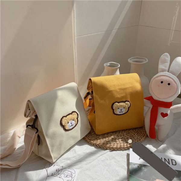 Mini Bear Canvas Bag - 3 - Kawaii Mix