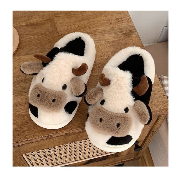 1 pair Kawaii Cow Slippers - 3 - Kawaii Mix