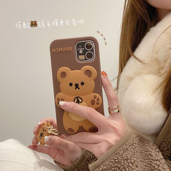 Brunch Bear Silicone iPhone Case - 8 - Kawaii Mix