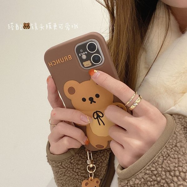 Brunch Bear Silicone iPhone Case - 14 - Kawaii Mix