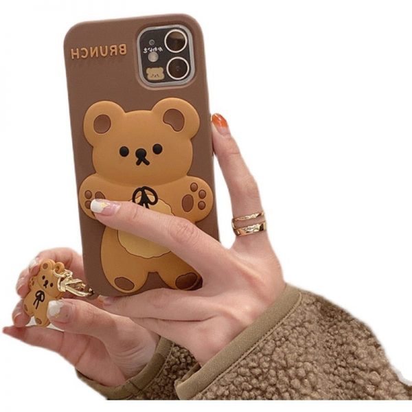 Brunch Bear Silicone iPhone Case - 18 - Kawaii Mix