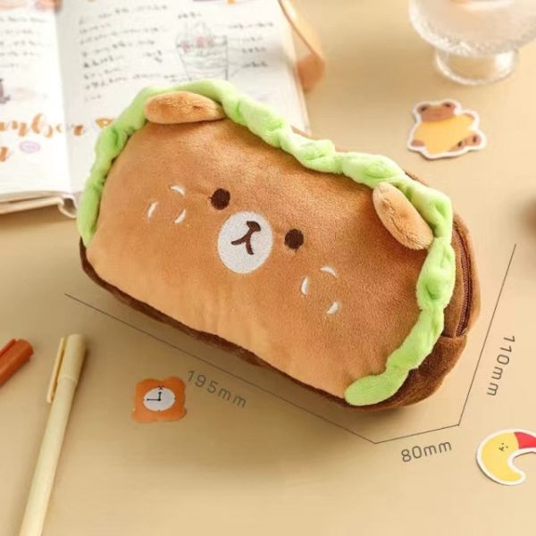 Kawaii Dog Roll Burger Pencil Case - 4 - Kawaii Mix