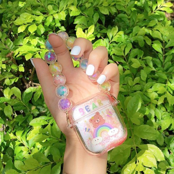 Rainbow Bear Glitter Airpods 1+2 Case - 6 - Kawaii Mix