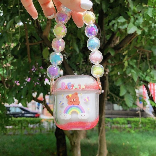 Rainbow Bear Glitter Airpods 1+2 Case - 9 - Kawaii Mix
