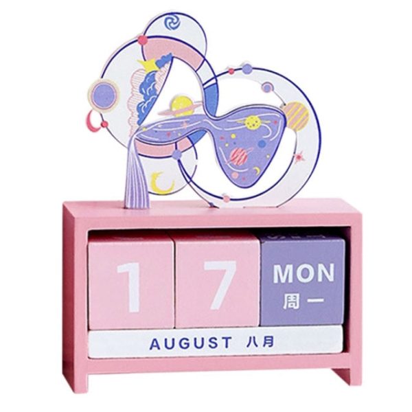 Kawaii Blocks Wooden Desk Calendar - 4 - Kawaii Mix