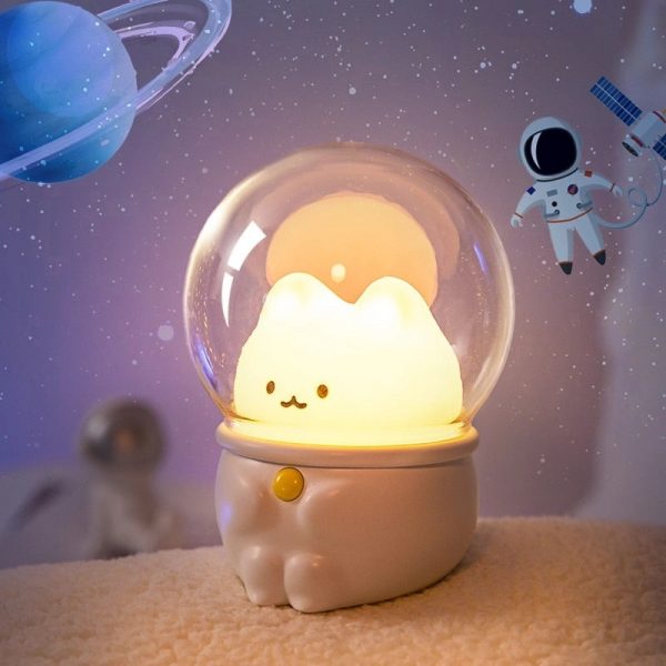 1PC Space Bunny / Cat LED Night Light - 1 - Kawaii Mix