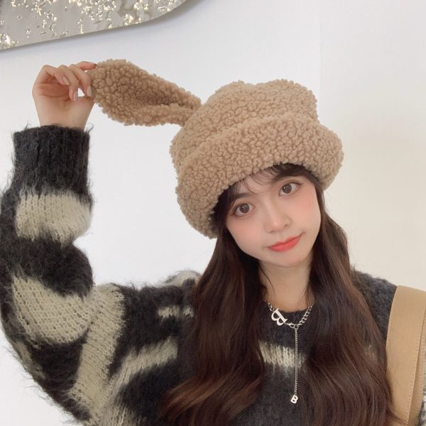 Fluffy Rabbit Ears Wooly Hat - 2 - Kawaii Mix