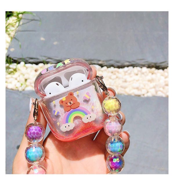 Rainbow Bear Glitter Airpods 1+2 Case - 3 - Kawaii Mix
