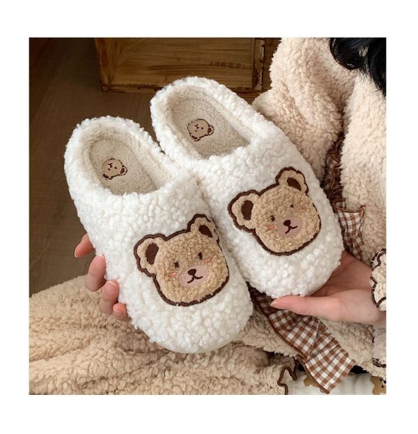 Kawaii Bear Fluffy Cute Slippers - 3 - Kawaii Mix