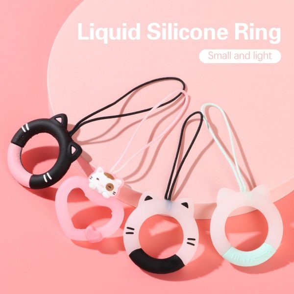 Phone Lanyard Anti Losing Silicone Ring - 2 - Kawaii Mix