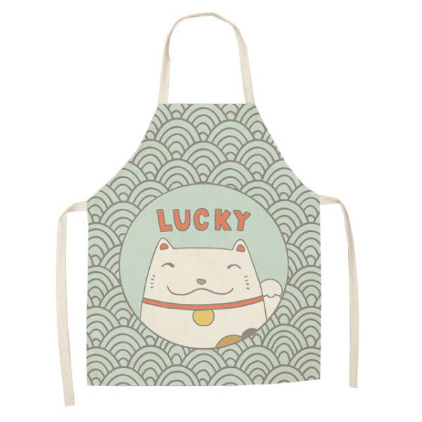 Lucky Cat Chef Kitchen Apron - 11 - Kawaii Mix