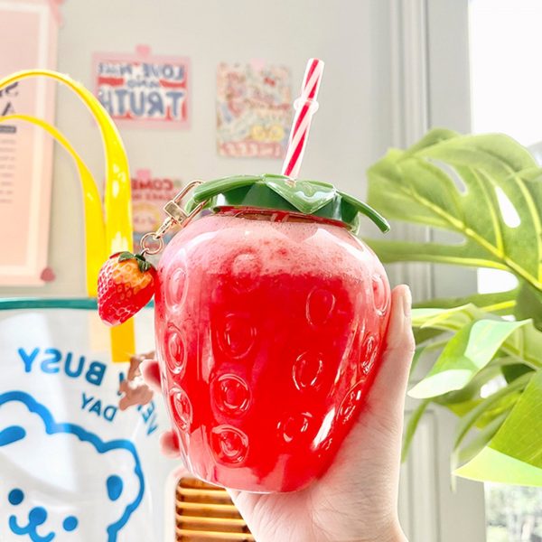 Strawberry Summer Charm Bottle - 1 - Kawaii Mix