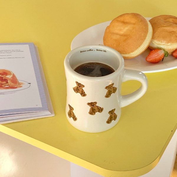 Kawaii Bear Cute Ceramic Coffee Mug - 1 - Kawaii Mix