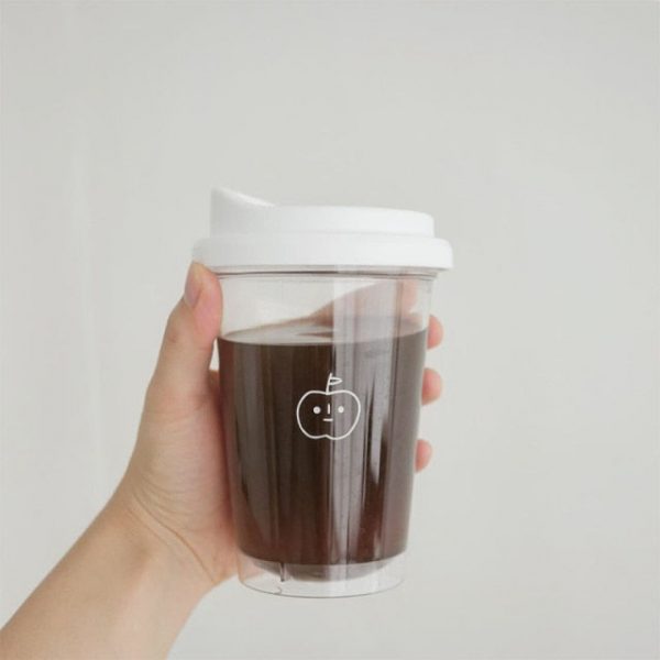 Cute Simple Shoppu Coffee Bottle Cup - 5 - Kawaii Mix