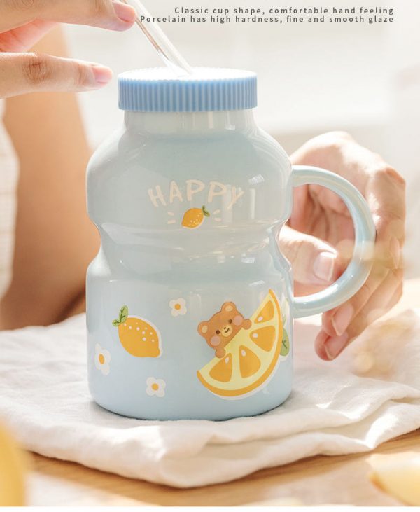 Fruity Ceramic Milk Bottle Mug - 8 - Kawaii Mix