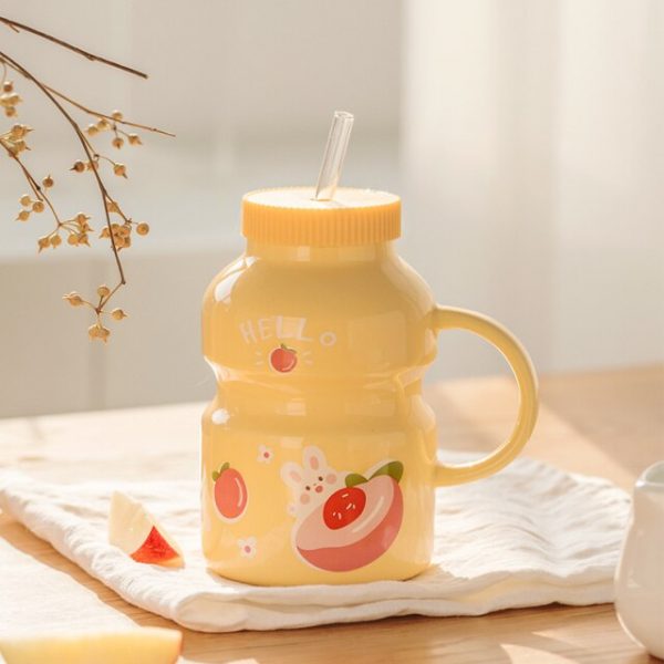 Fruity Ceramic Milk Bottle Mug - 7 - Kawaii Mix