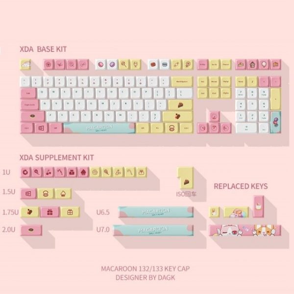 Candy Cute Pastel Kawaii Mechanical Keyboard MX Switch Keycaps Cherry / XDA - 4 - Kawaii Mix