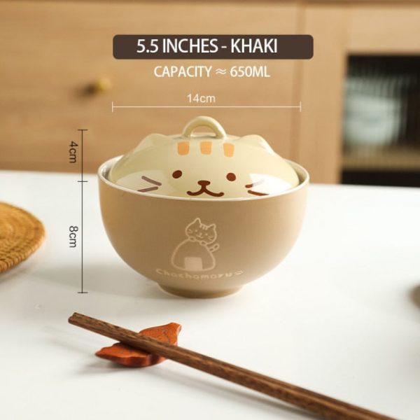Kawaii Cat Ramen Bowl with Lid - 3 - Kawaii Mix