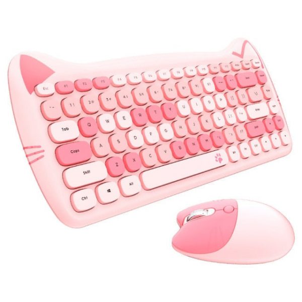 Kawaii Cat Wireless Keyboard & Mouse Set - 9 - Kawaii Mix