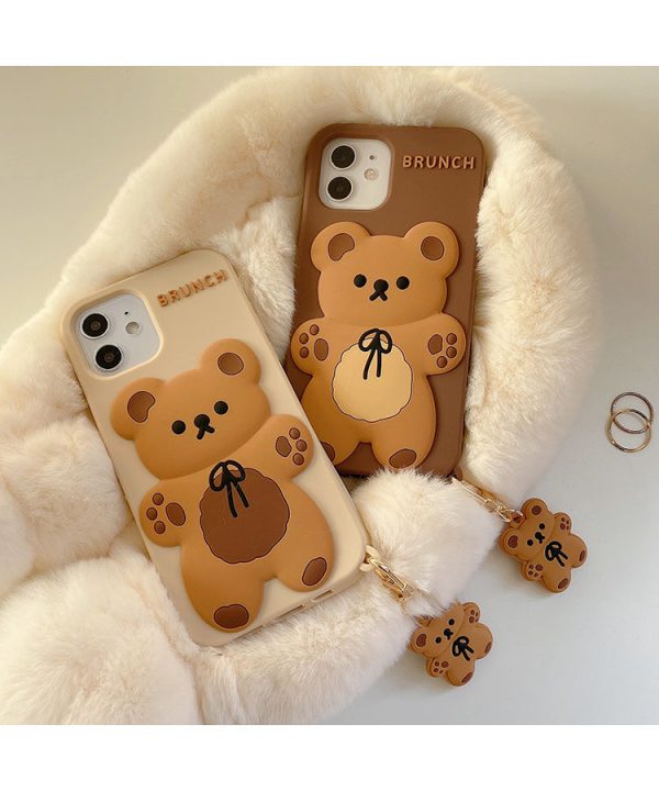 Brunch Bear Silicone iPhone Case - 9 - Kawaii Mix