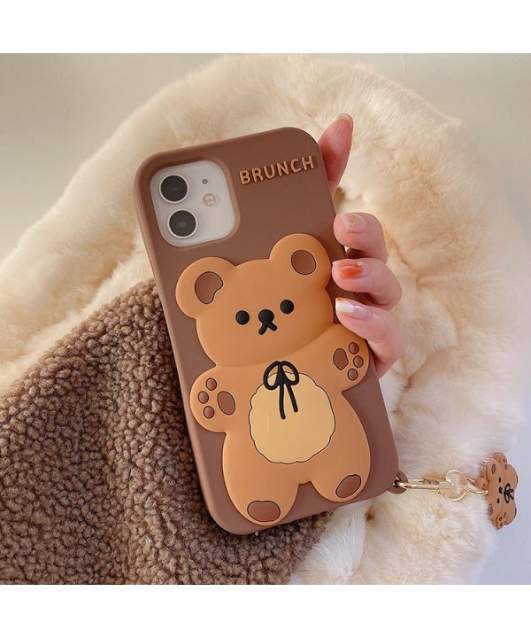 Brunch Bear Silicone iPhone Case - 13 - Kawaii Mix