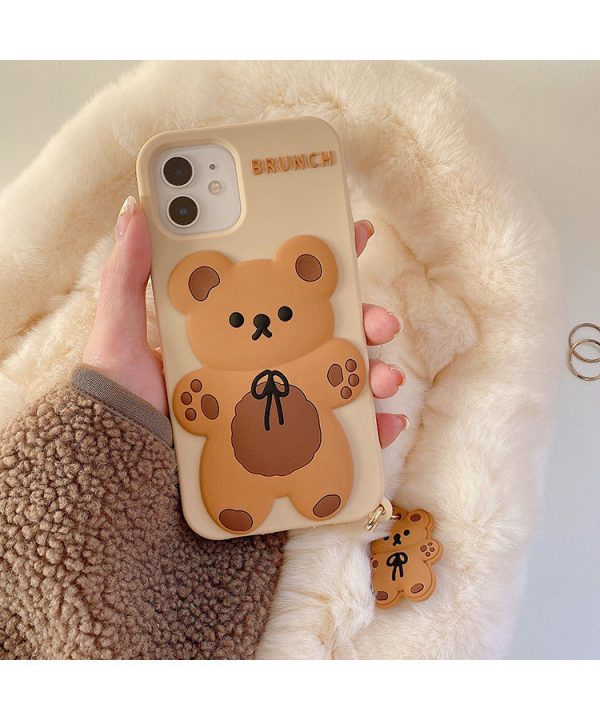 Brunch Bear Silicone iPhone Case - 17 - Kawaii Mix