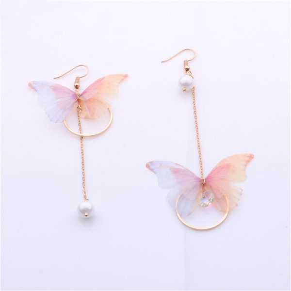 Pastel Butterfly Earrings - 1 - Kawaii Mix
