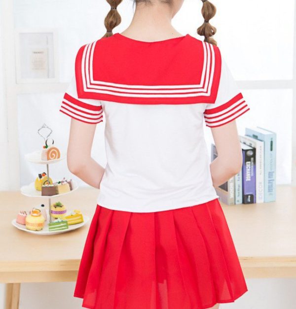 Short-Sleeved Bow School Uniforms SD00397 - 4 - Kawaii Mix