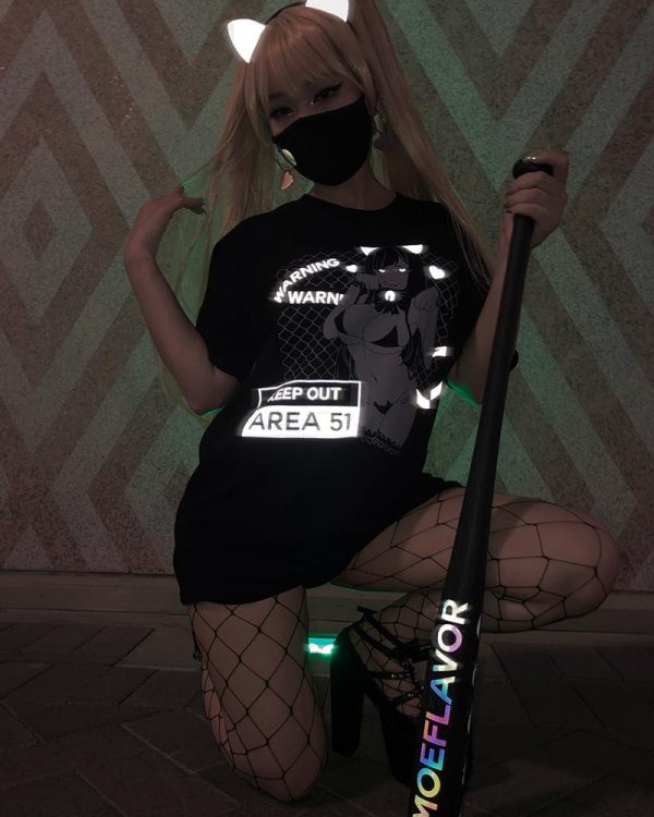 SALE Area 51 Cat Girl Unisex T-shirt MF00972 - 5 - Kawaii Mix