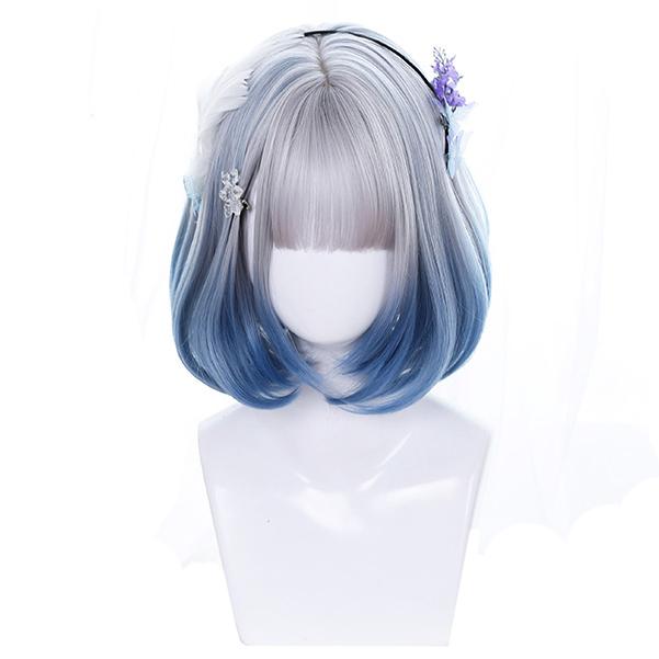 Angel Blue Silver Short Wig SD00432 - 1 - Kawaii Mix