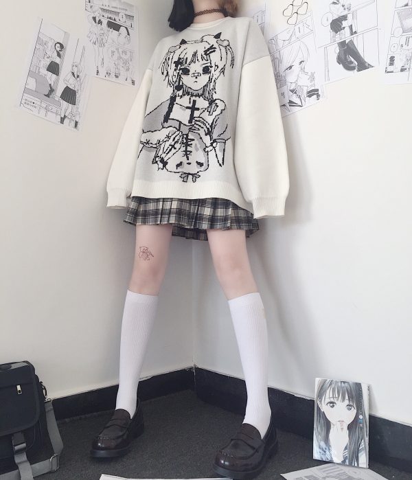Anime Girl Winter Sweater SD02601 - 2 - Kawaii Mix