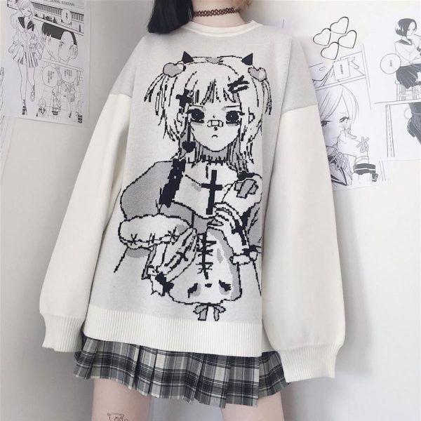 Anime Girl Winter Sweater SD02601 - 1 - Kawaii Mix