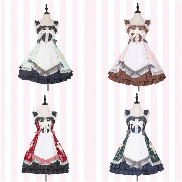 Lolita Lace Bow Strap Dress SD00824 - 1 - Kawaii Mix