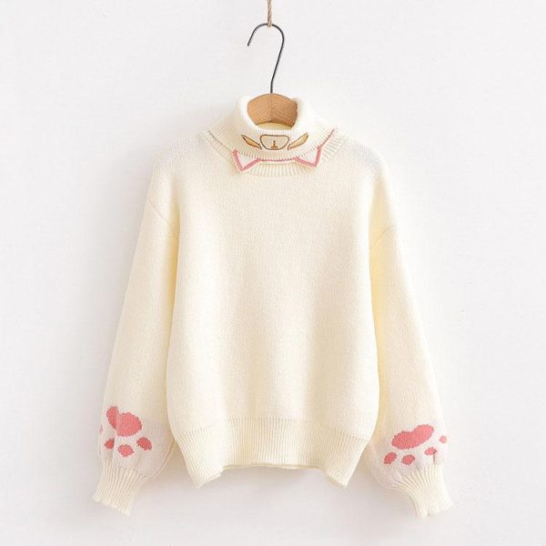 Bear Winter Turtle Neck Sweater SD00166 - 2 - Kawaii Mix