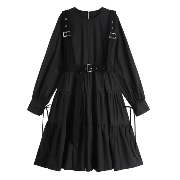 Black Loli Strap Dress SD00617 - 1 - Kawaii Mix