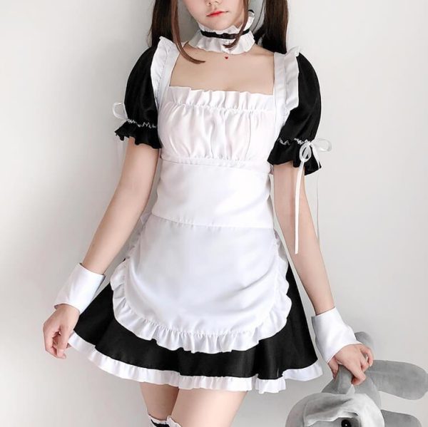 Black White Café Maid Dress SD01334 - 3 - Kawaii Mix