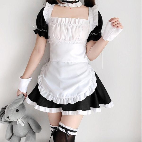 Black White Café Maid Dress SD01334 - 1 - Kawaii Mix