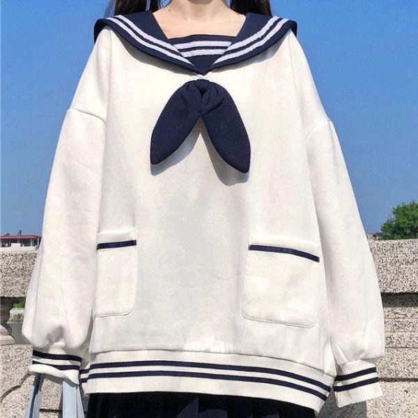 Bunny Sailor Loose Sweater SD00923 - 1 - Kawaii Mix