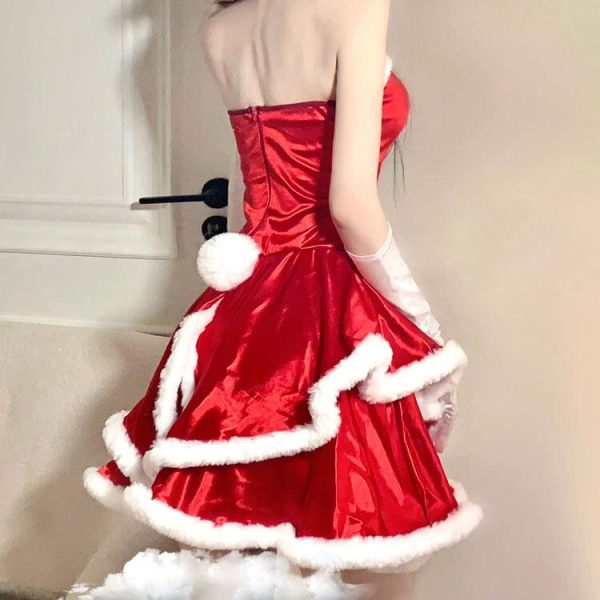 Christmas Bunny Double Skirt Dress SD02149 - 2 - Kawaii Mix
