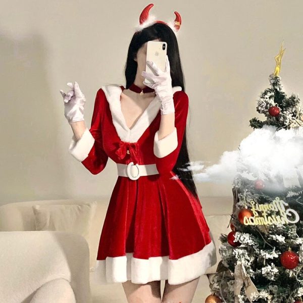 Christmas Bunny Velvet Dress SD02150 - 1 - Kawaii Mix