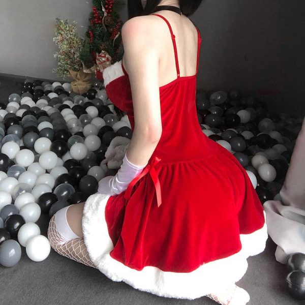 Christmas Red Velvet Dress SD00940 - 2 - Kawaii Mix