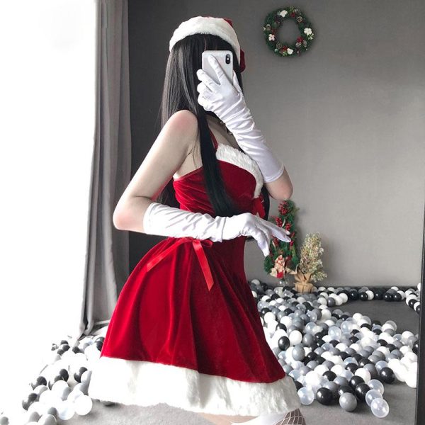 Christmas Red Velvet Dress SD00940 - 3 - Kawaii Mix