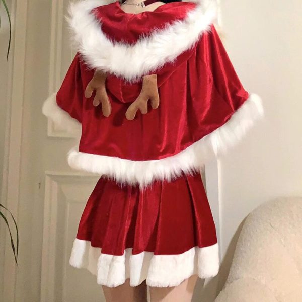 Christmas Velvet Corset Dress SD02148 - 3 - Kawaii Mix