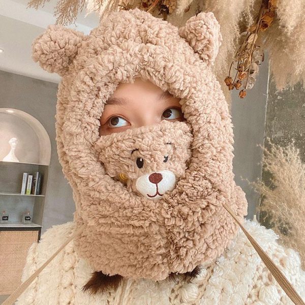 Comfy Bear Face Mask Hat Scarf SD00942 - 2 - Kawaii Mix