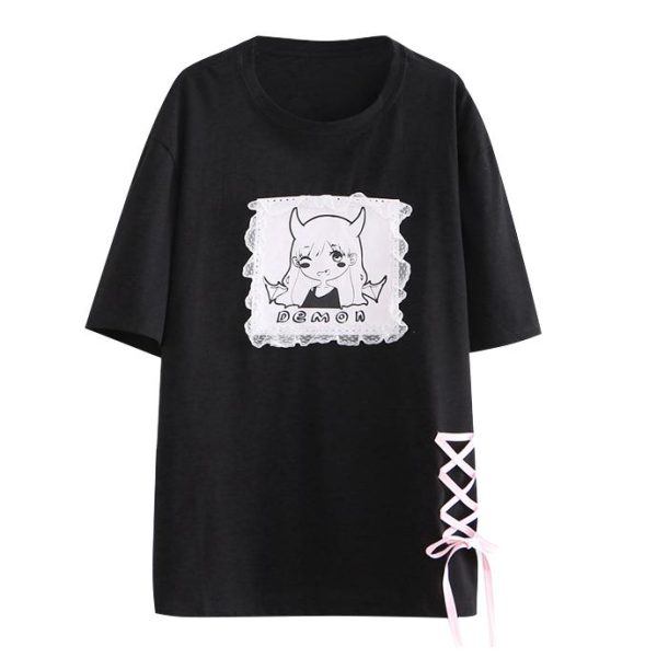 Demon Girl Ribbon T-shirt SD00532 - 2 - Kawaii Mix