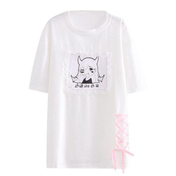 Demon Girl Ribbon T-shirt SD00532 - 3 - Kawaii Mix